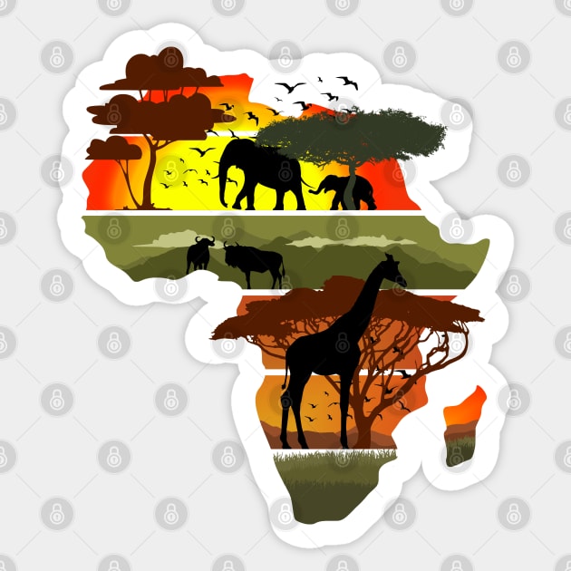 Africa Sticker by Nerd_art